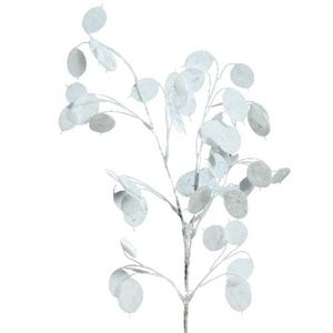 Penny artificial Alb cu paiete, 73 cm imagine