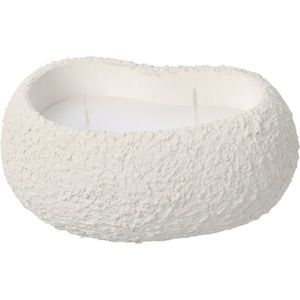 Lumânare decorativă Dalia, albă, 16 x 7 x 10, 5 cm imagine