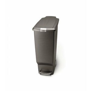 Simplehuman Coș îngust cu pedală 40 l, gri, gri imagine