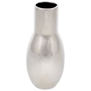 Vază ceramică Belly, 9 x 21 x 9 cm, argintiu imagine