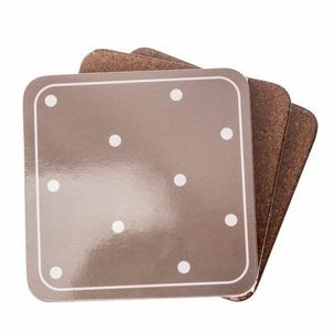 Suport pahar Buline gri, 10 x 10 cm, set 6 buc. imagine