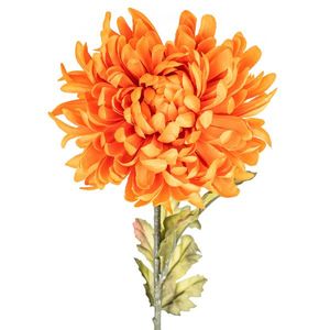 Crizantemă artificială, h. 74 cm, portocalie imagine