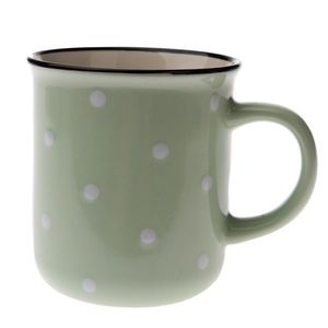 Cană din ceramică Buline 350 ml, verde imagine
