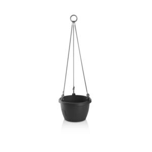 Ghiveci suspendat cu auto-irigare Gardenico Marina, antracit, diam. 25 cm, antracit, diam. 25 cm imagine