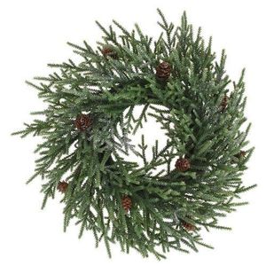 Coroniță de Crăciun Camelle verde deschis, 43 cm imagine