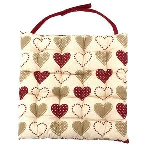 Pernă de scaun Home Elements motiv cu Inimi, 40 x 40 cm imagine