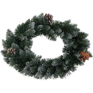 Coroniță de CrăciunSnowy verde, diametru 40cm imagine