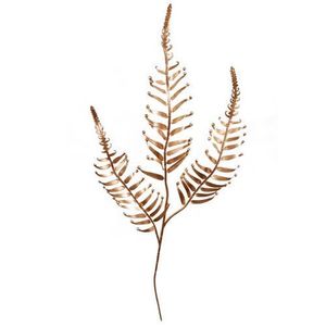 Ramură decorativă mare de ferigă, aurie, în. 70 cm imagine