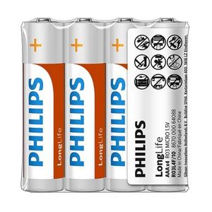 Baterii Philips AAA 1, 5 V LongLife, 4 buc imagine