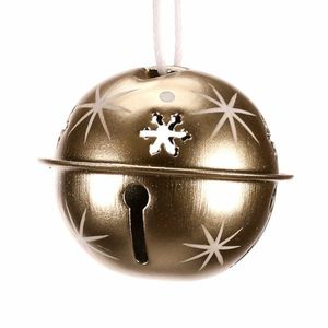 Set de clopoței de Crăciun suspendați, 6 buc, metal, diametru 4 cm imagine
