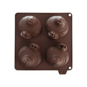 Formă de copt Orion în formă de găină din silicon 4, maro imagine