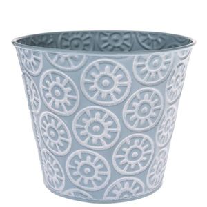 Mască de ghiveci din metal Farisa albastru, 16 x 13, 5 cm imagine