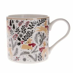 Cană de Crăciun din porțelan Mistletoe, 400 ml imagine