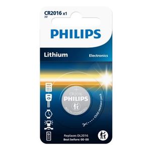 Baterie Philips CR2016 3 V, celulă buton litiu imagine