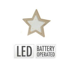 Decorațiune cu LED Star shape 10 LED, 15 x 15 x 2, 5 cm imagine