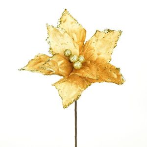 Floare de Crăciun Ponsettia, 25 x 30 cm, șampanie imagine