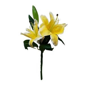 Crin artificial, galben, 42 cm imagine