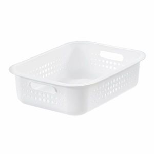 Coș de depozitare SmartStore Modern, alb, 37 x 28x 10 cm, alb, 37 x 28 x 10 cm imagine