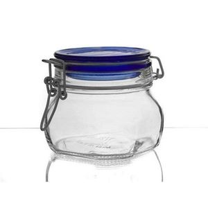 Doză borcan cu capac Banquet Fido Blue 0, 5 l, 0, 5 l imagine