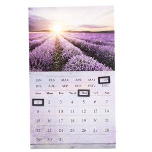 Calendar de perete Câmp cu lavandă, 30 x 50 cm imagine