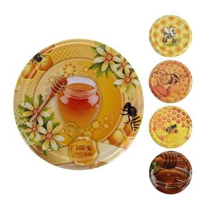Set de capace cu filet Orion Miere 8, 5 cm, 10 buc. imagine