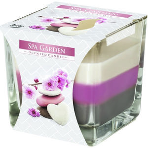 Lumânare parfumată în sticlă Curcubeu Spa garden, 170 g imagine