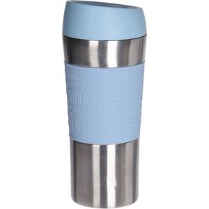 Cană termo de călătorie Tronto, 350 ml, albastru, oțel inoxidabil, 8 x 20 cm, albastru imagine