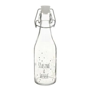 Sticlă cu închidere cu clip Orion Alb fulg de nea, 0, 29 l, 290 ml imagine