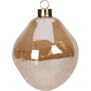 Decorațiune de Crăciun cu LED Ball auriu, 10 cm imagine