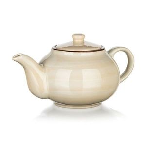 Ceainic din ceramică Banquet PALAS, 1 l, crem, bej imagine