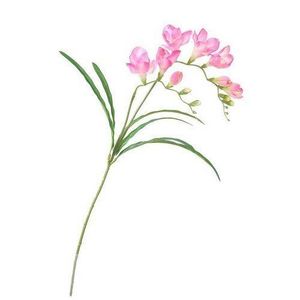 Floare artificiala Freesia roz, 57 cm imagine