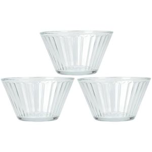Set de boluri de sticlă EH Stripes 3 buc, 300 ml imagine