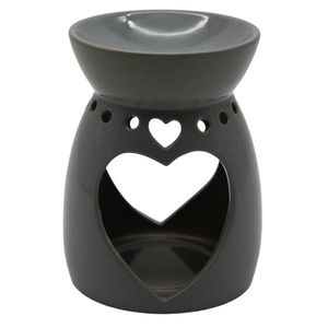 Aroma-lampă Home Elements Cuore, gri, în. 13 cm imagine