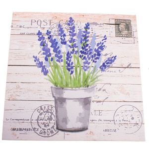 Tablou pe pânză, cu lavandă Post Card, 40 x 40 cm imagine