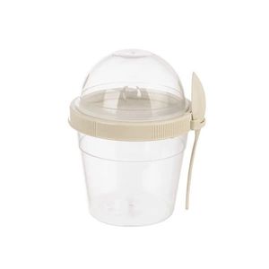 Cupă de plastic Orion cu capac și lingură, 0, 5 l imagine