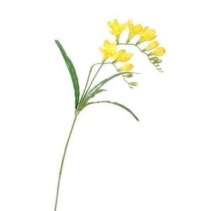 Floare artificiala Freesia galben, 57 cm imagine
