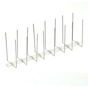 Vârfuri de protecție pentru păsări din inox, 33 x 11 cm imagine