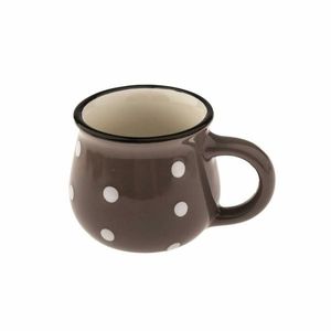 Cană din ceramică Dots 75 ml, gri, gri, 75 ml imagine