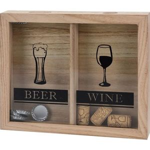 Decorațiune din lemn Drinks, 25, 5 x 21, 5 cm imagine