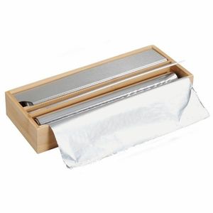 Kesper 58044 Tavă pentru folie de bucătărie dinbambus, 35 x 13 x 5, 5 cm imagine