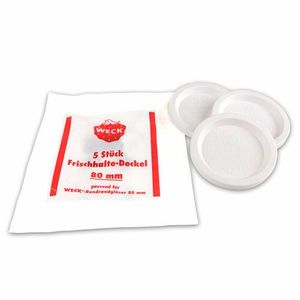 Set de 5 capace de etanșare Weck, diametru 80 mm imagine