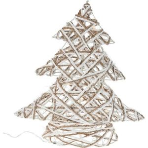 Decorațiune Pom de Crăciun Gryese LED gri, 30 cm imagine