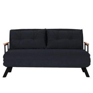 Canapea pat Sando 2 Negru, negru imagine