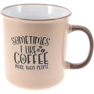 Cană din gresie Coffee crem, 710 ml imagine