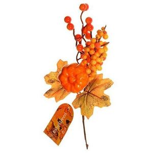 Decorațiune dovleac, fructe de pădure, în. 27 cm imagine