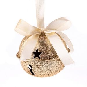 Decorațiune suspendată Clopoțel șampanie, 6 x 6 cm imagine