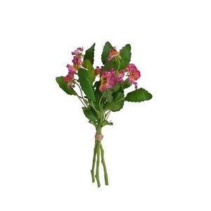 Buchet artificial Panseluță bordo, 37 cm imagine