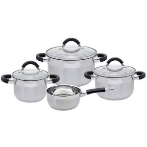 Elo 50904 Set de 4 oale de bază din oțelinoxidabil Black Steam imagine