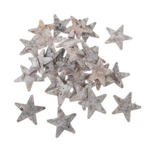 Decorațiune de Crăciun Steluțe, maro deschis, set 30 buc. imagine