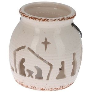Felinar decorativ Scenă de Crăciun, 12, 5 x 12 cm imagine